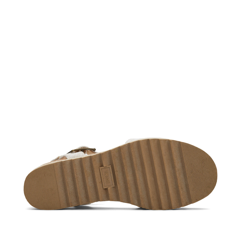 Diana Natural Wedge Sandal Bottom Sole View