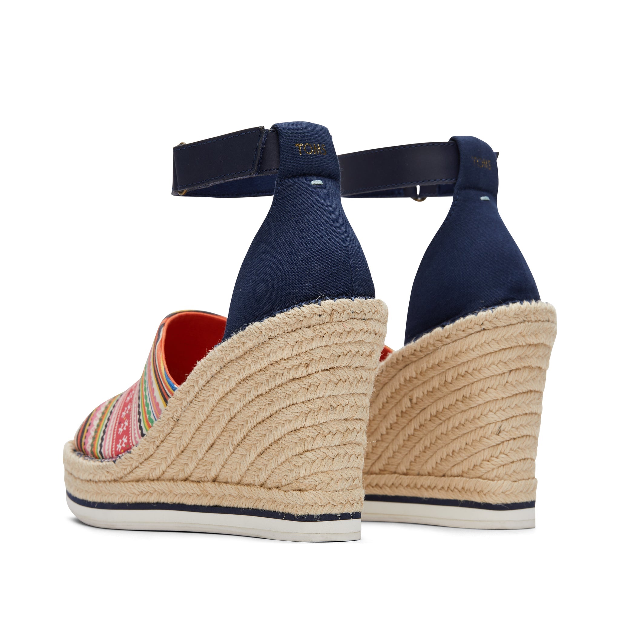 Hmong Tapestry Marisol Wedge Back View