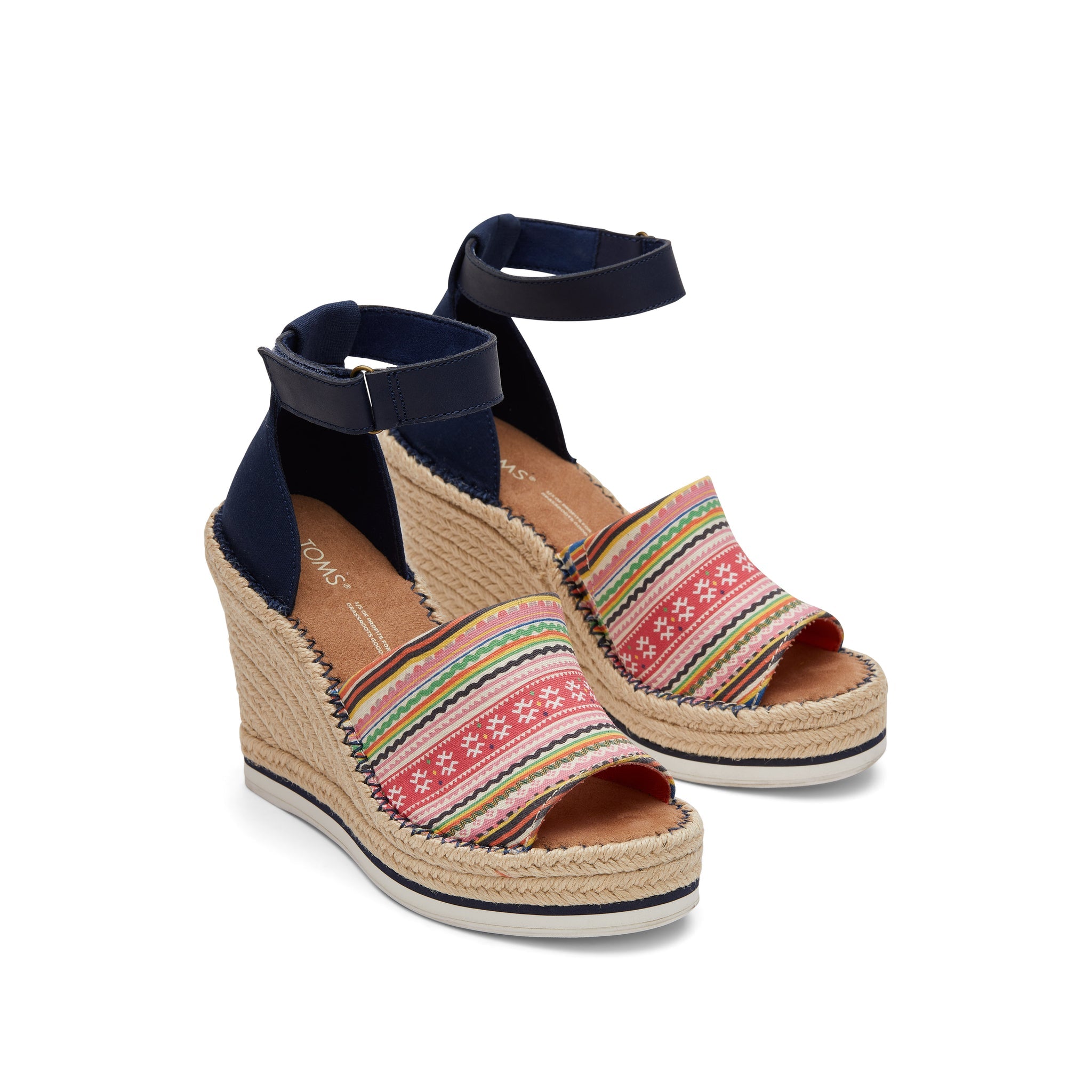 Hmong Tapestry Marisol Wedge Front View