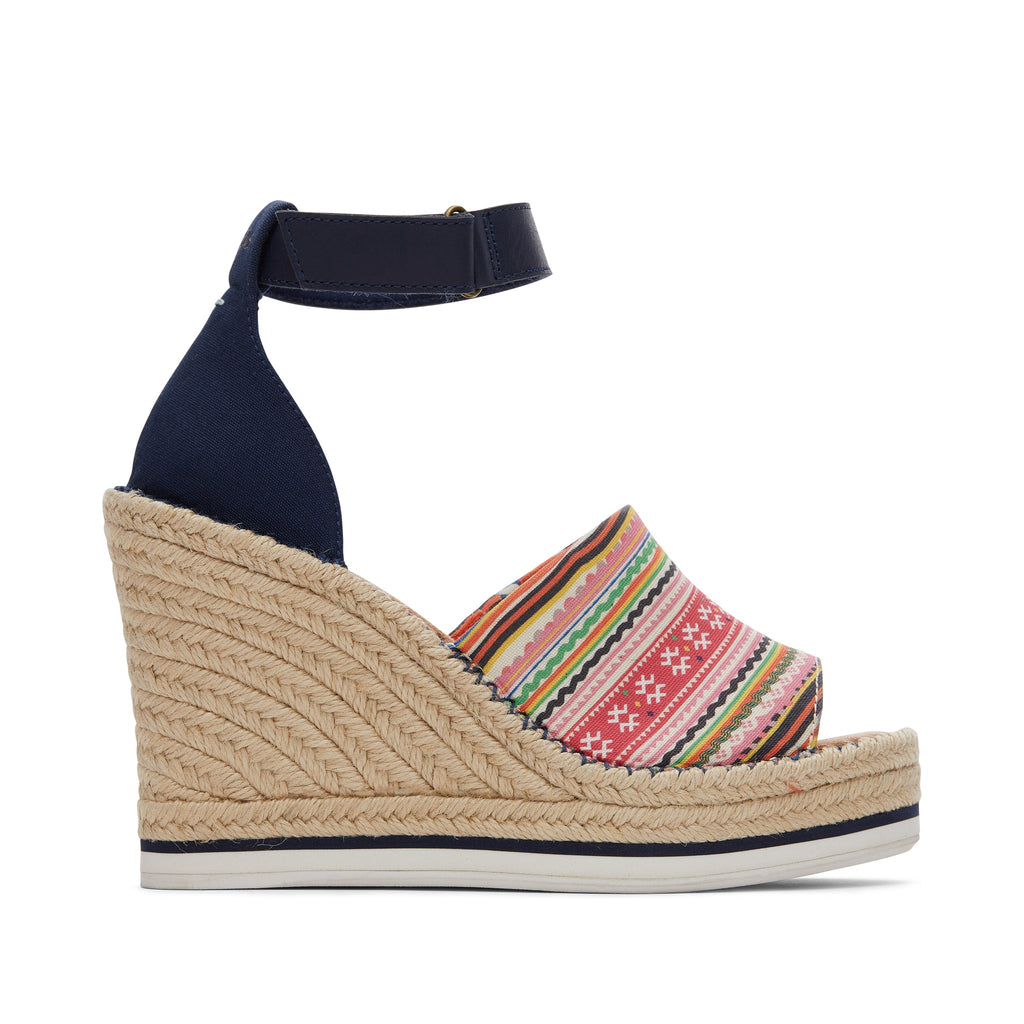 Hmong Tapestry Marisol Wedge Side View
