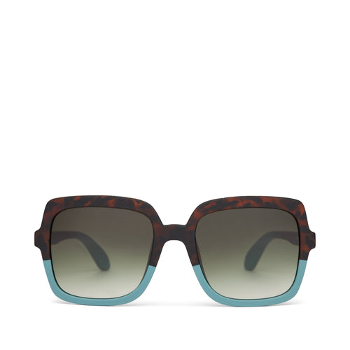 Athena Tortoise Sage Fade Traveler Sunglasses Front View