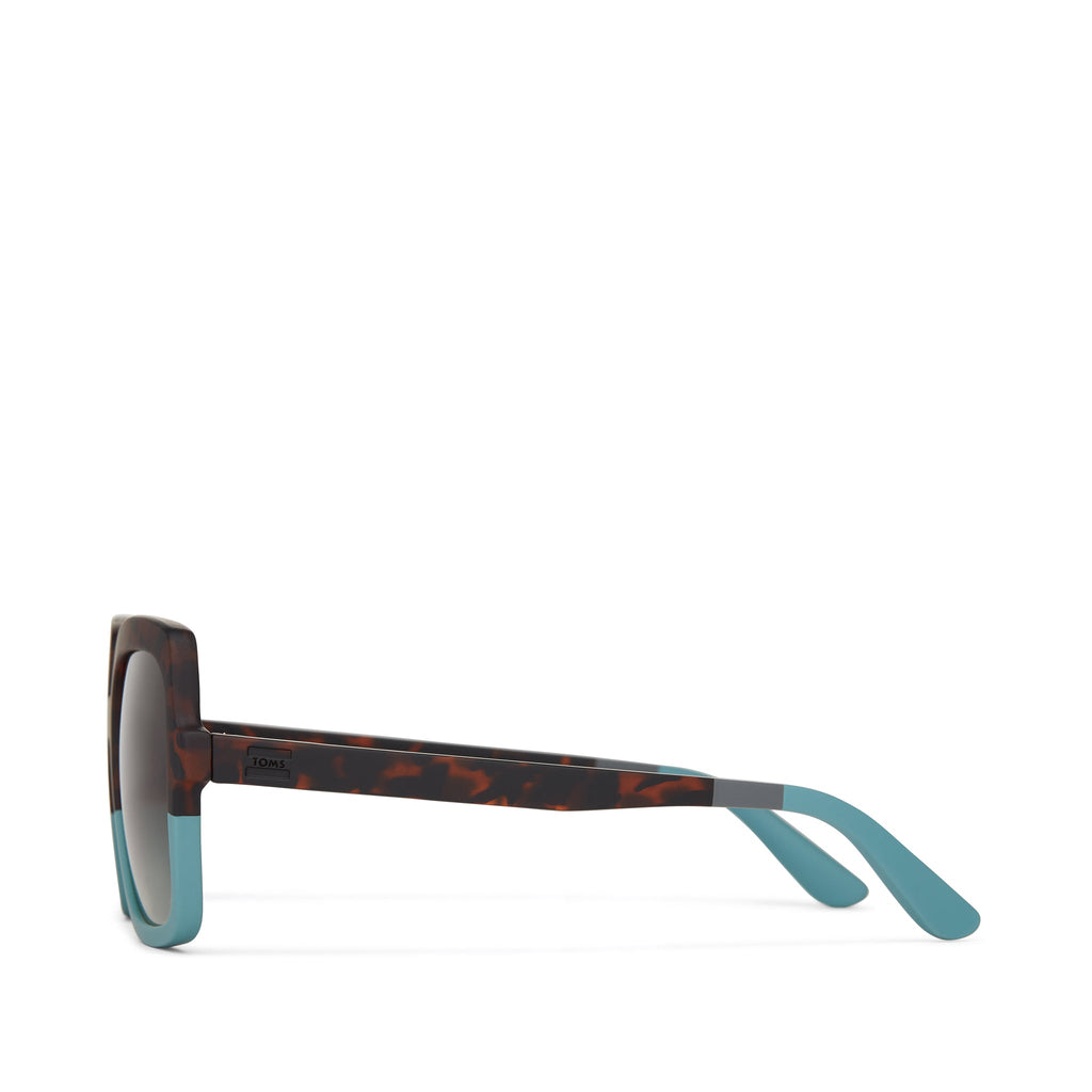 Athena Tortoise Sage Fade Traveler Sunglasses Side View