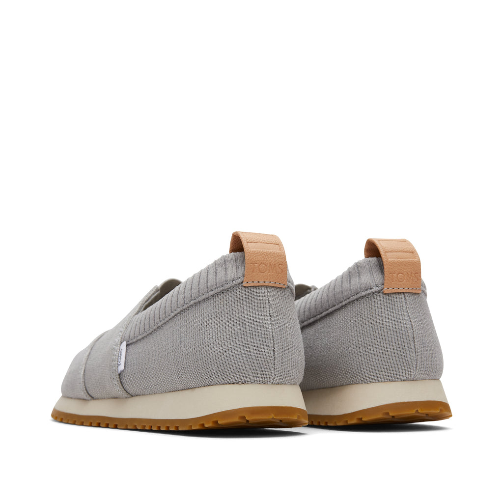 Youth Resident Drizzle Grey Heritage Canvas Kids Sneaker Back View