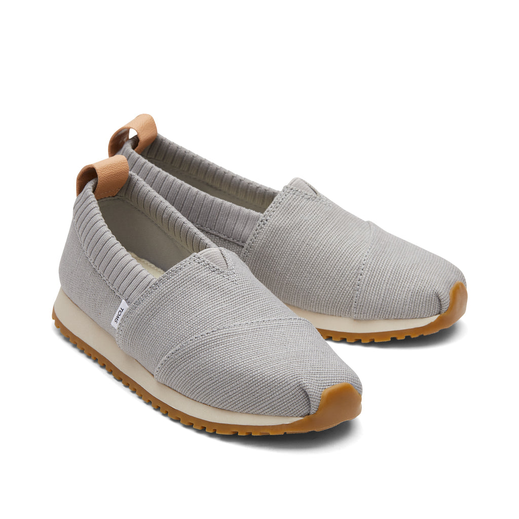 Youth Resident Drizzle Grey Heritage Canvas Kids Sneaker Front View