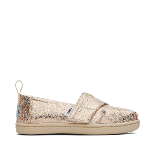 Alpargata Gold Foil Toddler Shoe Side View