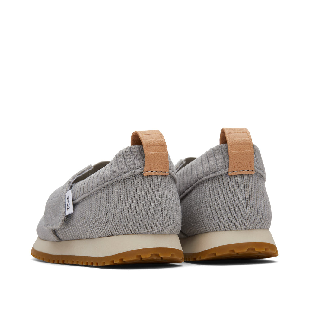 Tiny Resident Drizzle Grey Heritage Canvas Toddler Sneaker Back View