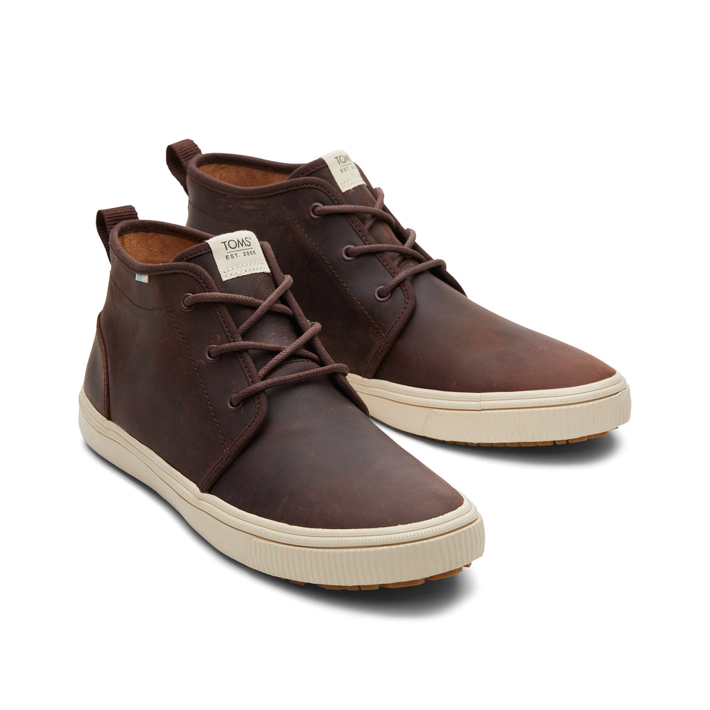 Carlo Mid Terrain Brown Water Resistant Sneaker Front View