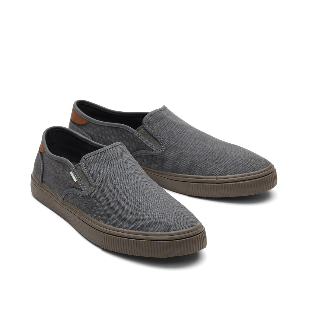 Baja Graphite Heritage Canvas Slip On Sneaker Front View
