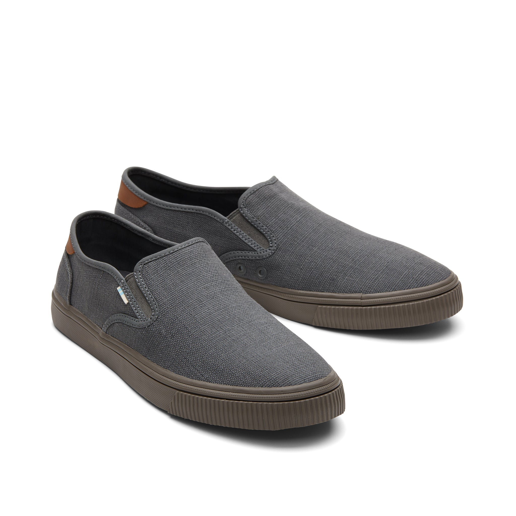 Baja Graphite Heritage Canvas Slip On Sneaker Front View