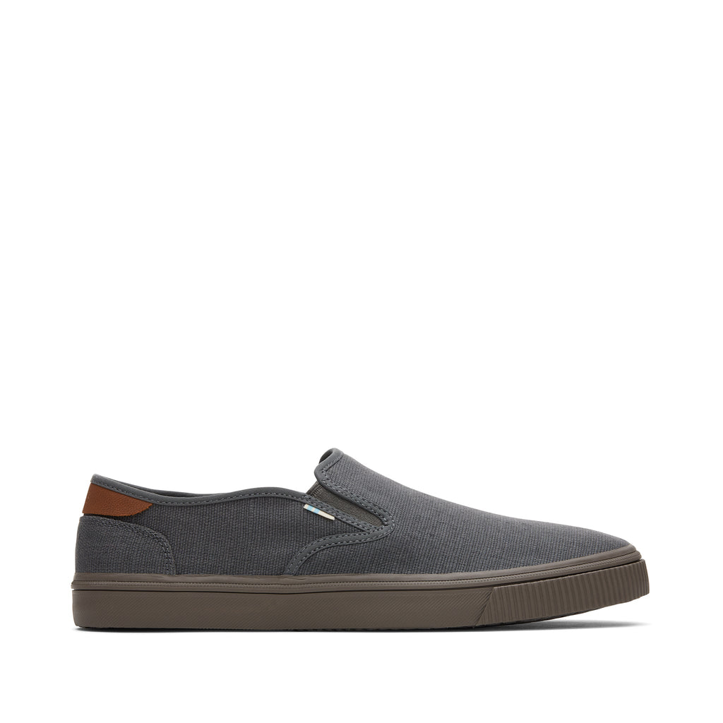 Baja Graphite Heritage Canvas Slip On Sneaker Side View