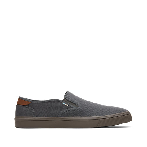 Baja Graphite Heritage Canvas Slip On Sneaker Side View