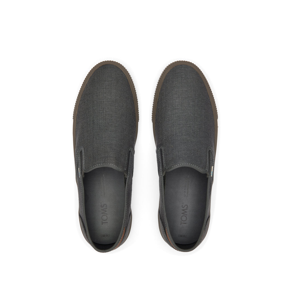 Baja Graphite Heritage Canvas Slip On Sneaker Top View