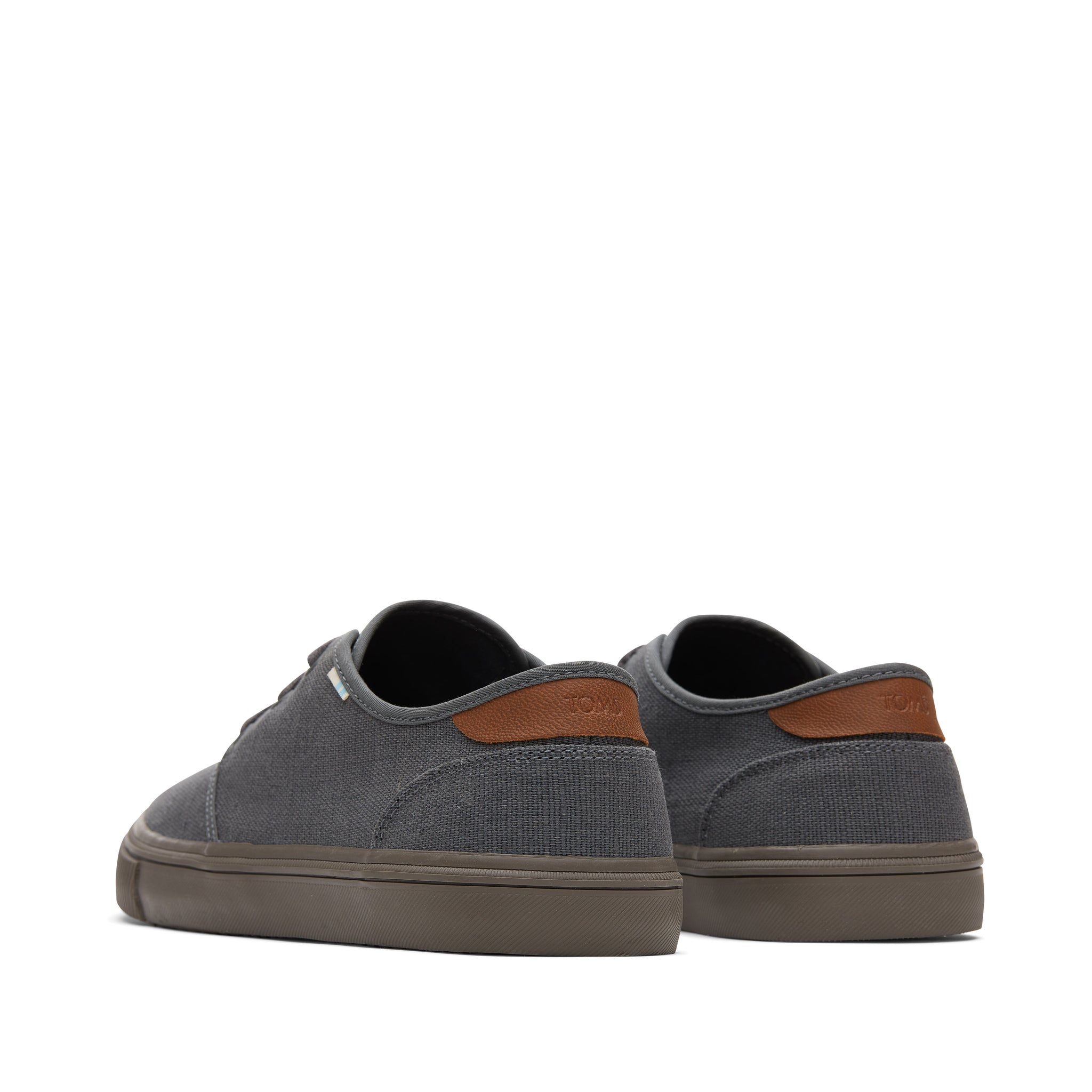 Carlo Graphite Heritage Canvas Lace-Up Sneaker Back View