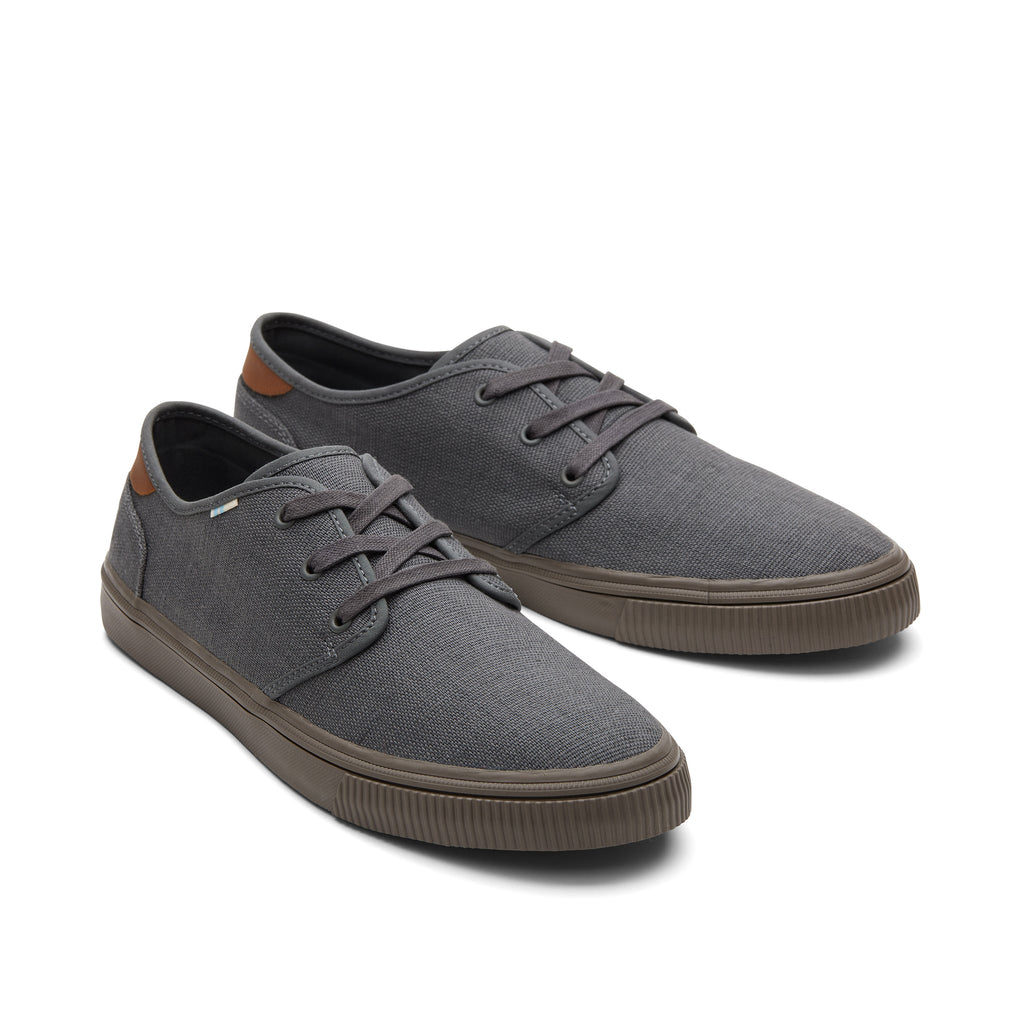 Carlo Graphite Heritage Canvas Lace-Up Sneaker Front View