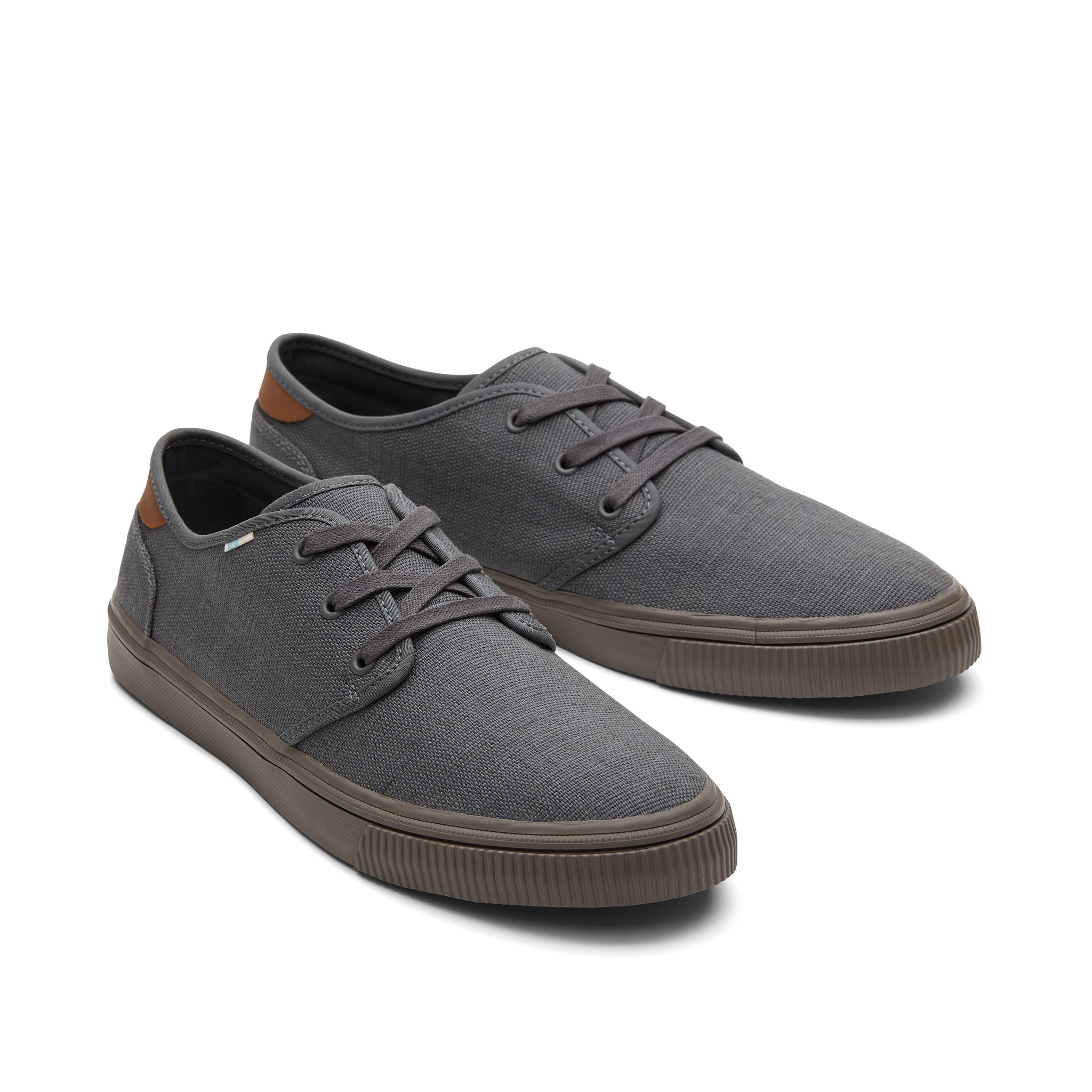 Carlo Graphite Heritage Canvas Lace-Up Sneaker Front View