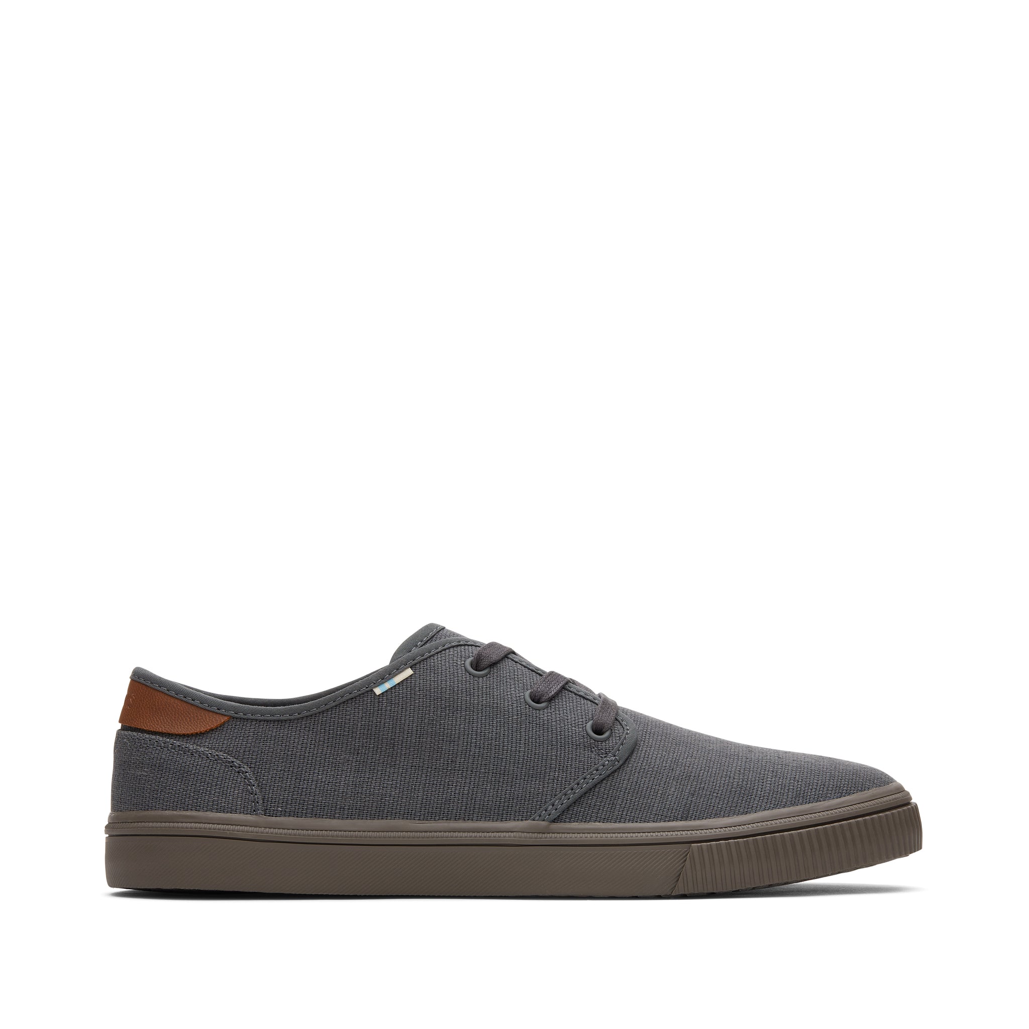 Carlo Graphite Heritage Canvas Lace-Up Sneaker Side View