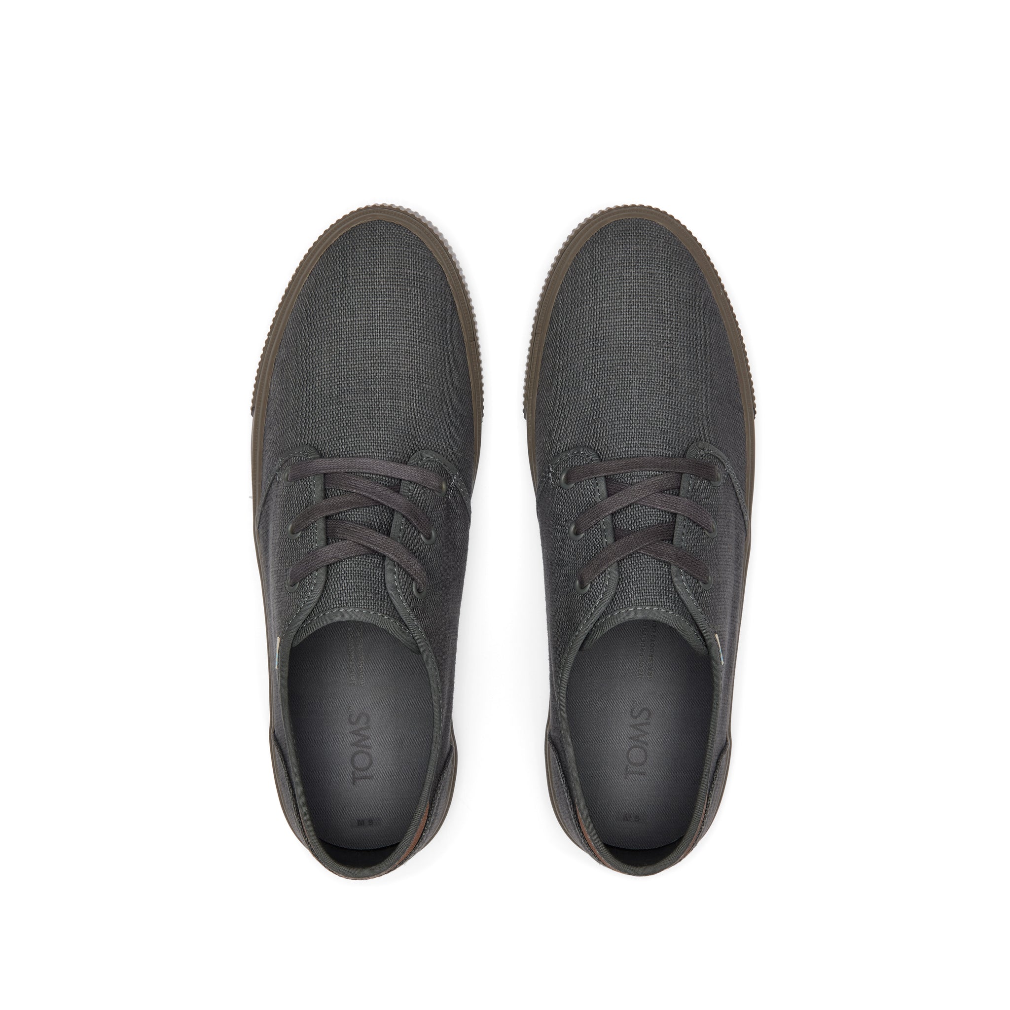 Carlo Graphite Heritage Canvas Lace-Up Sneaker Top View