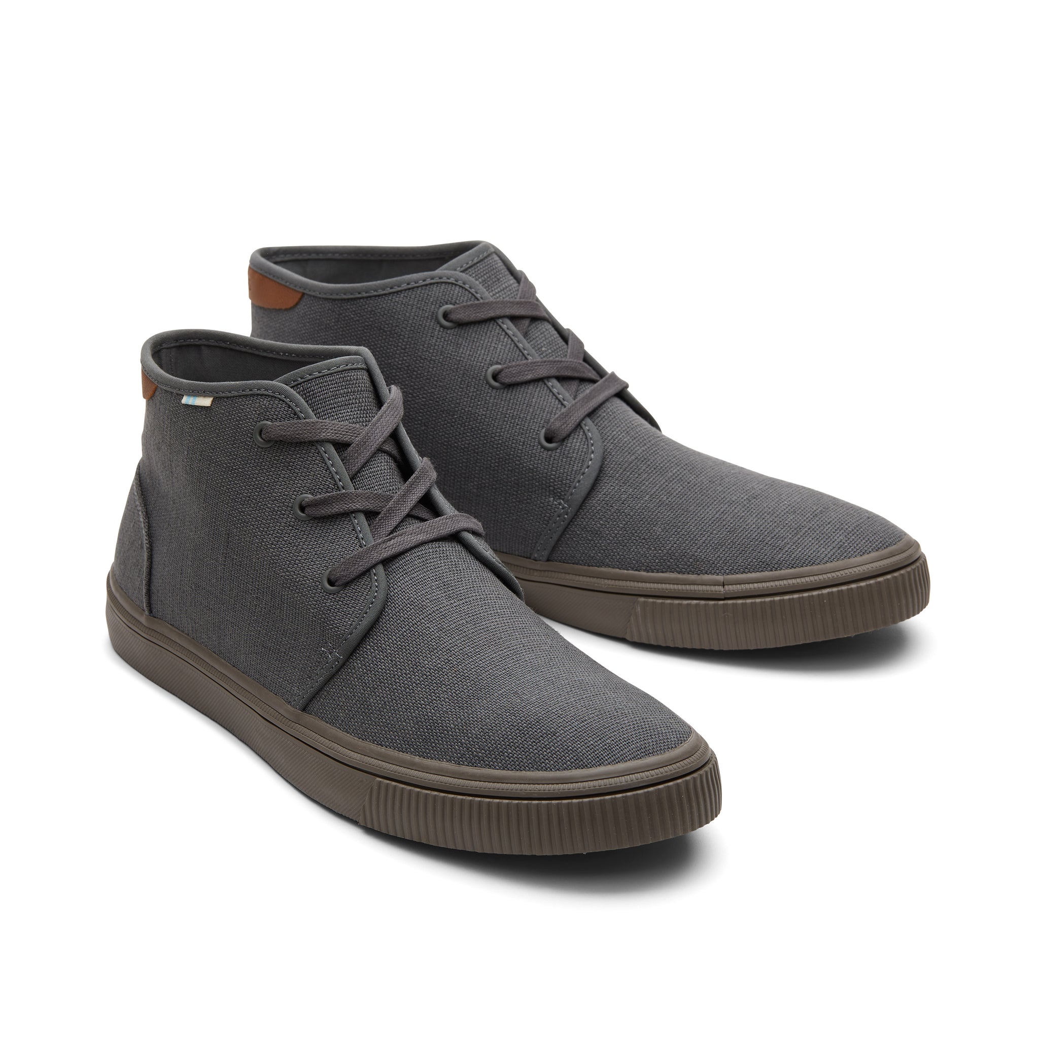 Carlo Mid Graphite Heritage Canvas Lace-Up Sneaker Front View