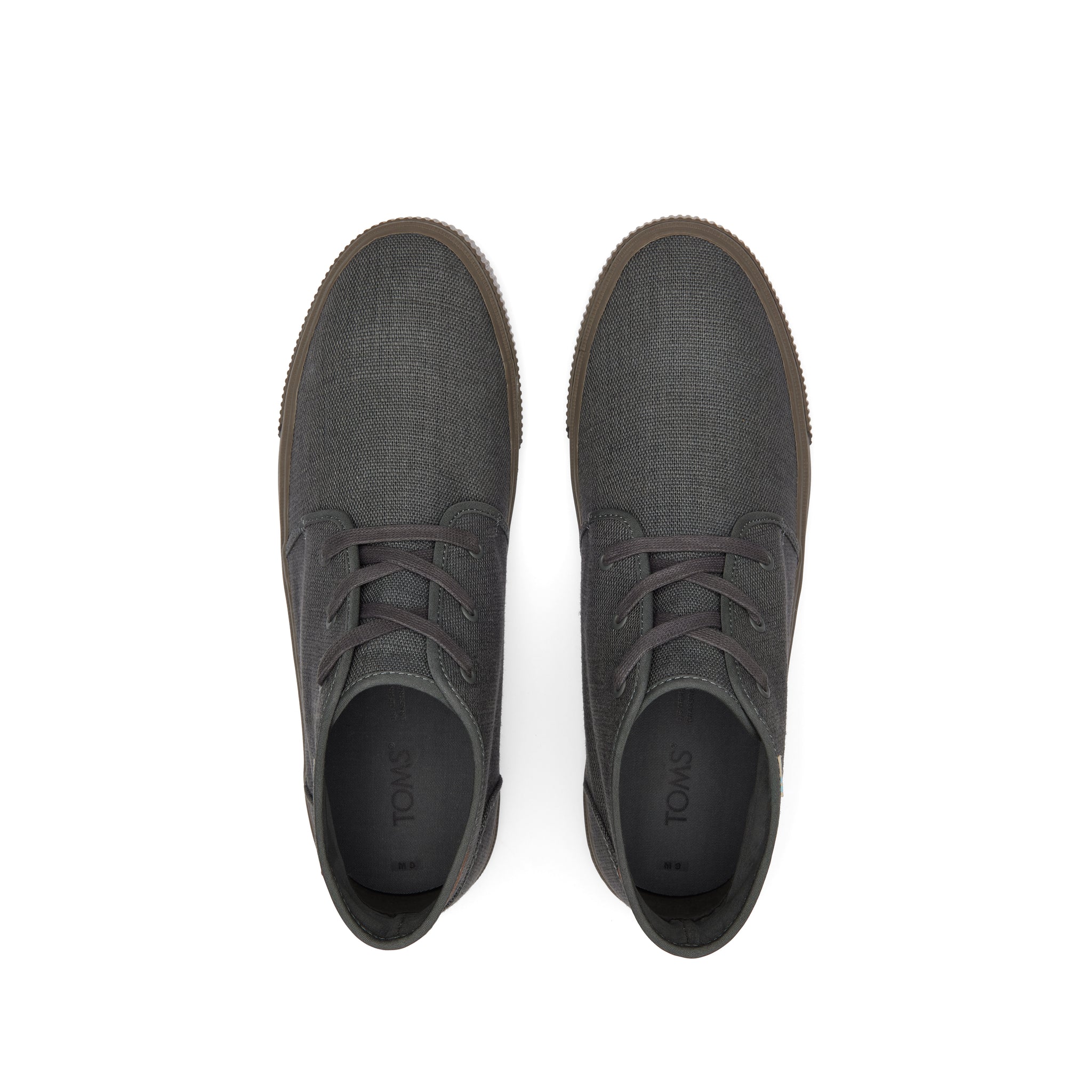 Carlo Mid Graphite Heritage Canvas Lace-Up Sneaker Top View