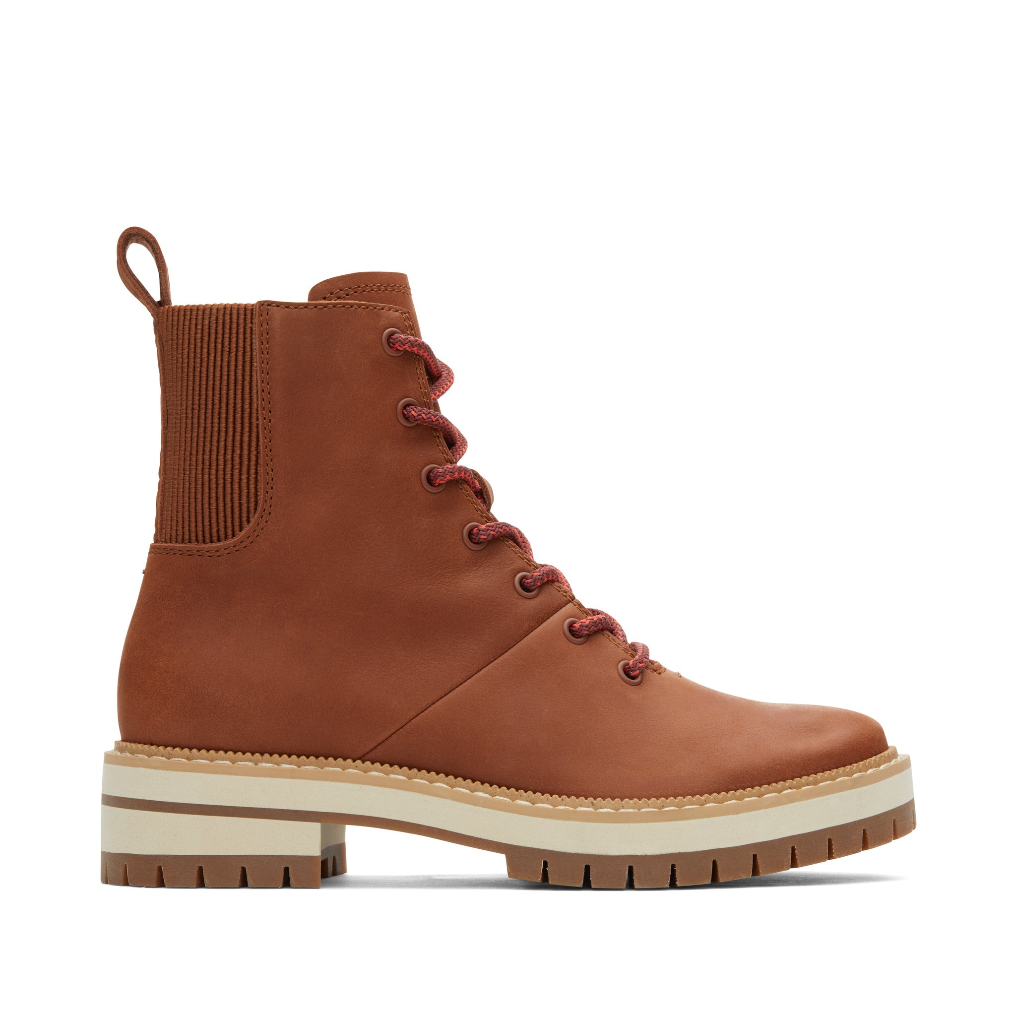 Frankie Brown Water Resistant Lace-Up Boot Side View