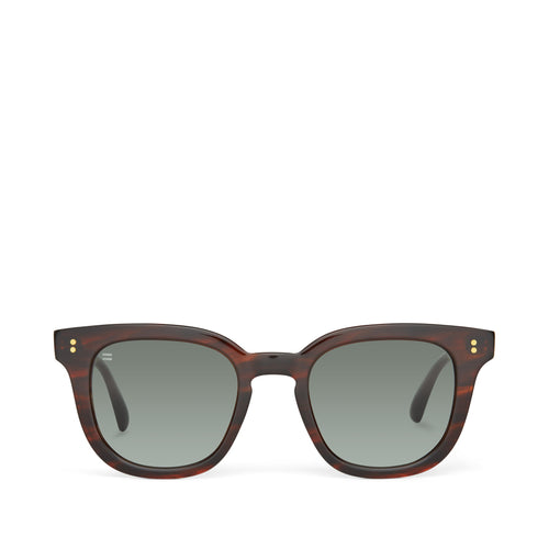 Venice Caramel Striated Handcrafted Sunglasses Front View