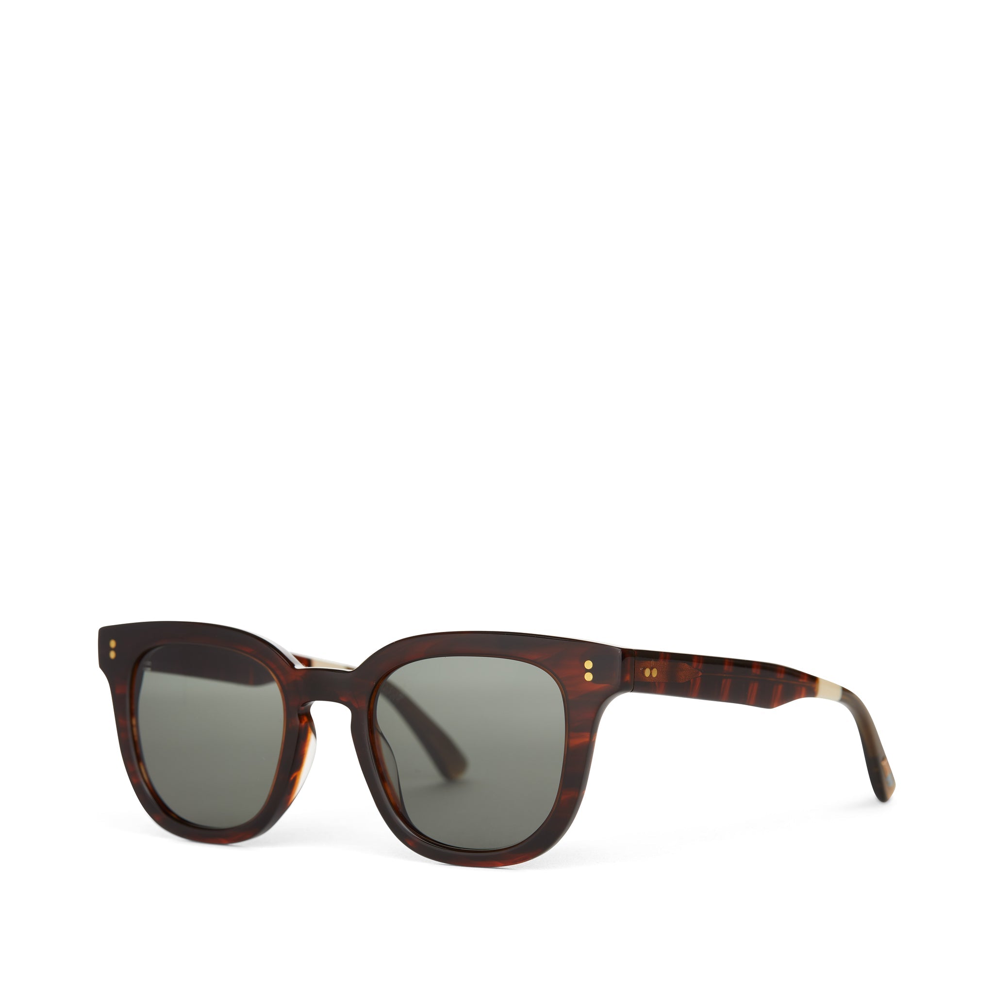 Venice Caramel Striated Handcrafted Sunglasses Side View