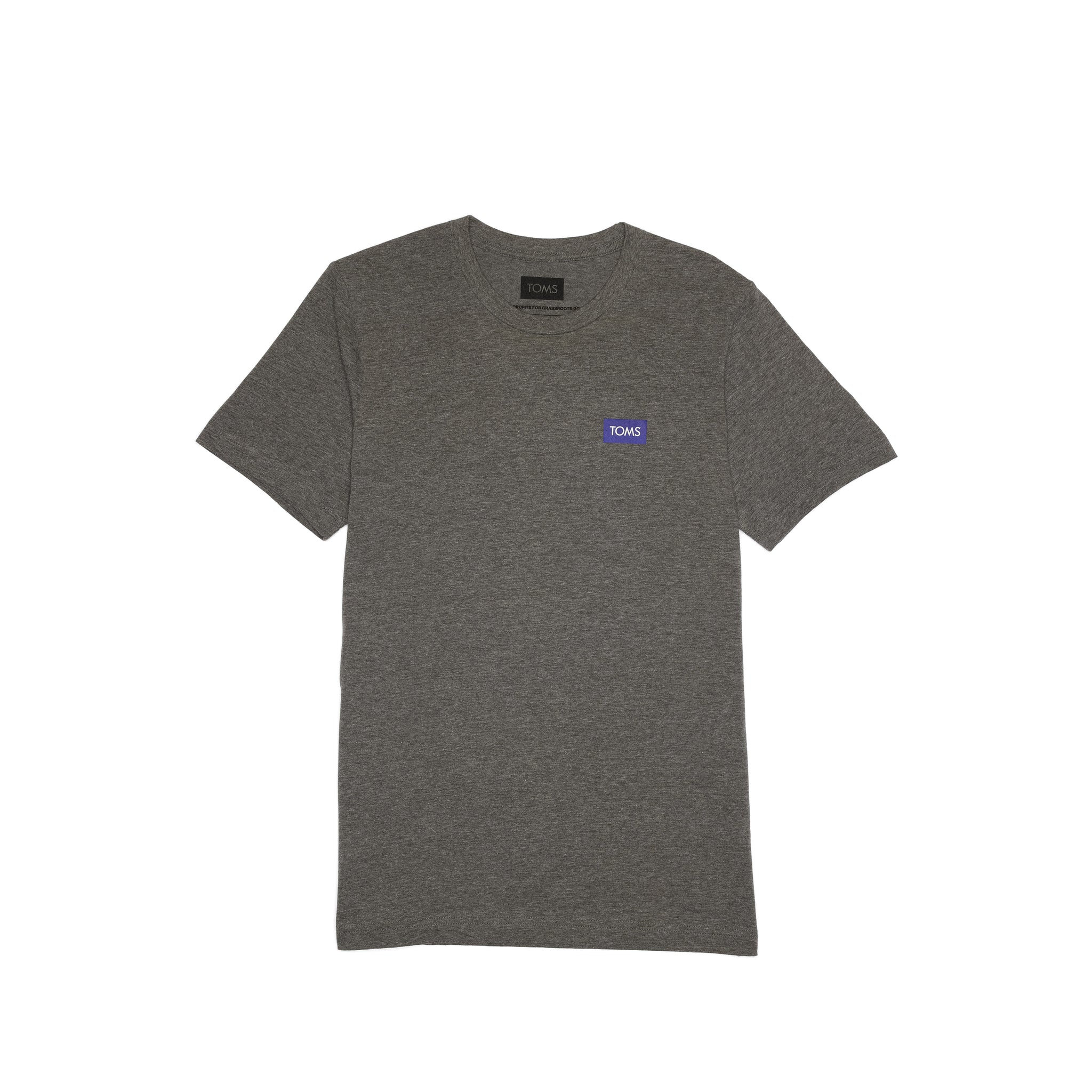 TOMS Logo Short Sleeve Crew Tee Front View