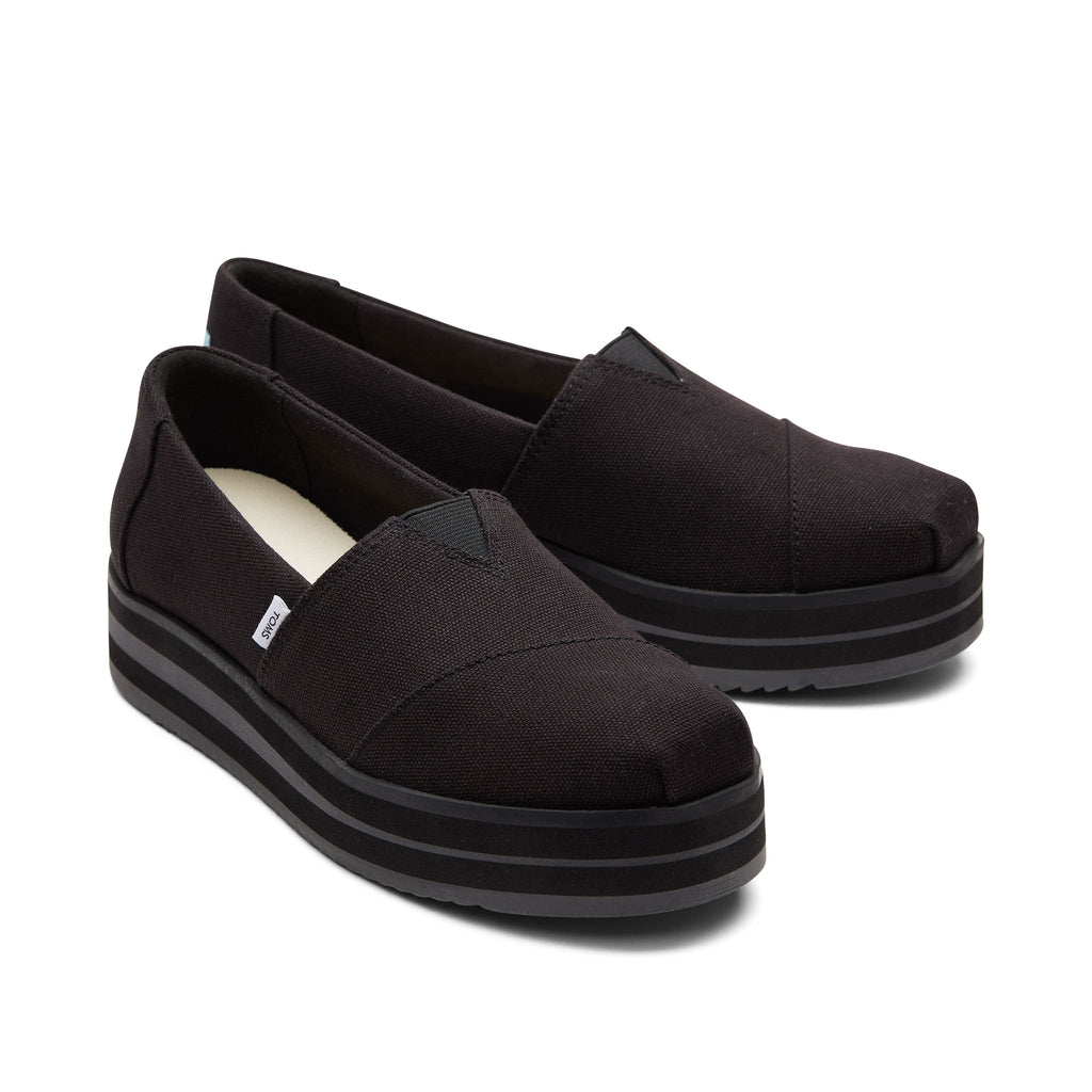 Alpargata Black Midform Espadrille Front View