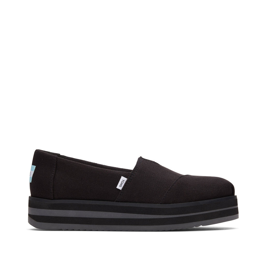 Alpargata Black Midform Espadrille Side View