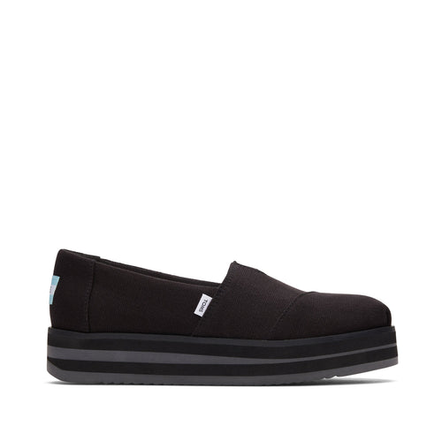 Alpargata Black Midform Espadrille Side View