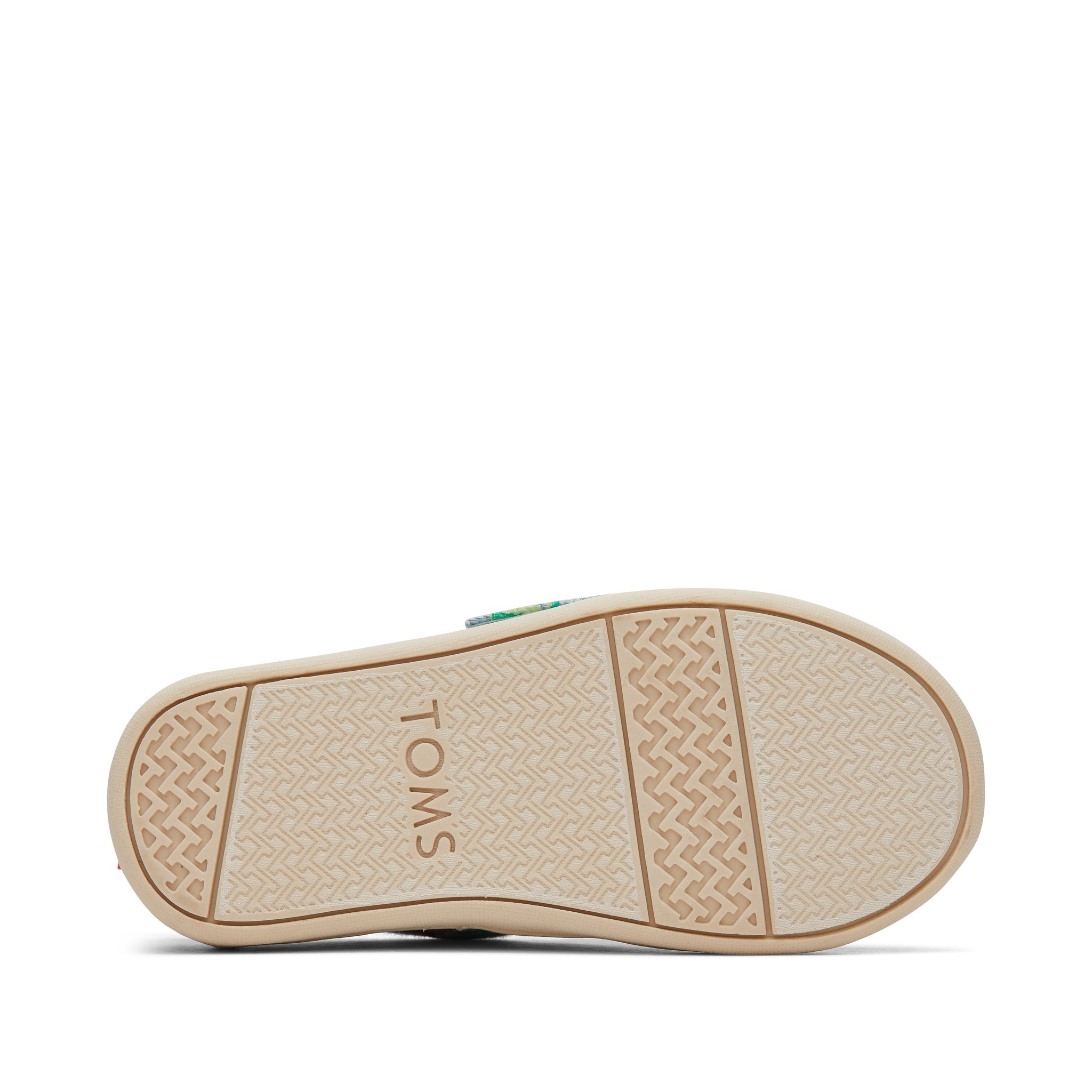 Alpargata Washed Denim Dinomite Dinos Toddler Shoe Bottom Sole View