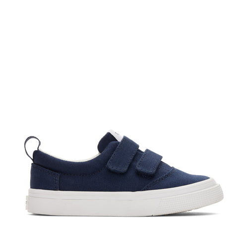 Fenix Navy Double Strap Sneaker Side View