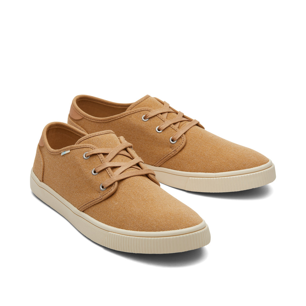 Carlo Brown Heritage Canvas Lace-Up Sneaker Front View