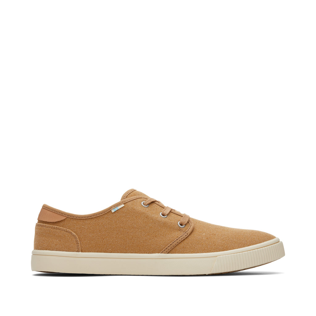 Carlo Brown Heritage Canvas Lace-Up Sneaker Side View