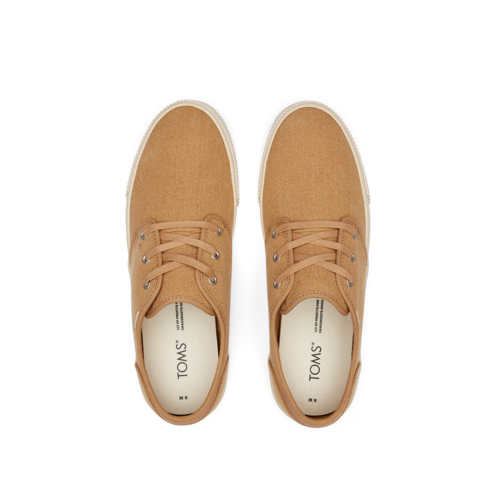Carlo Brown Heritage Canvas Lace-Up Sneaker Top View