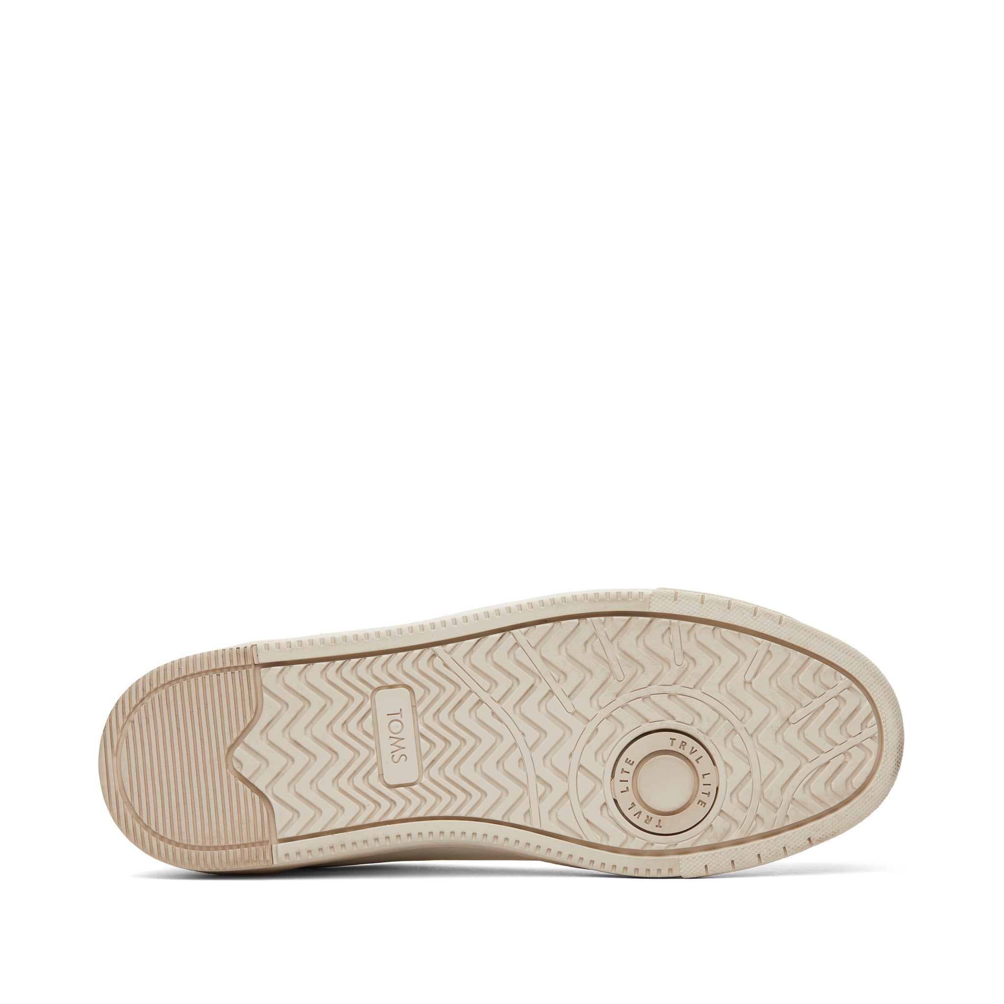 TRVL LITE Porcelain Leather Lace-Up Sneaker Bottom Sole View