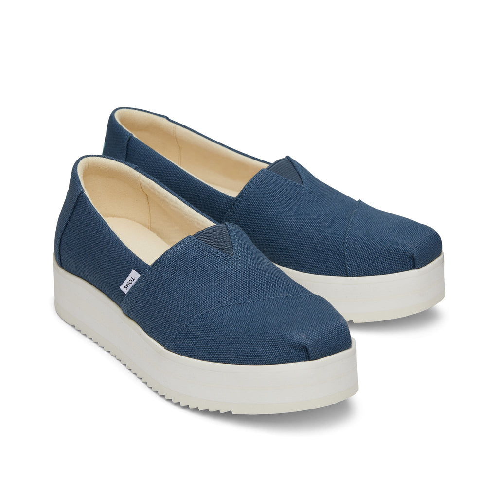 Alpargata Blue Midform Espadrille Front View