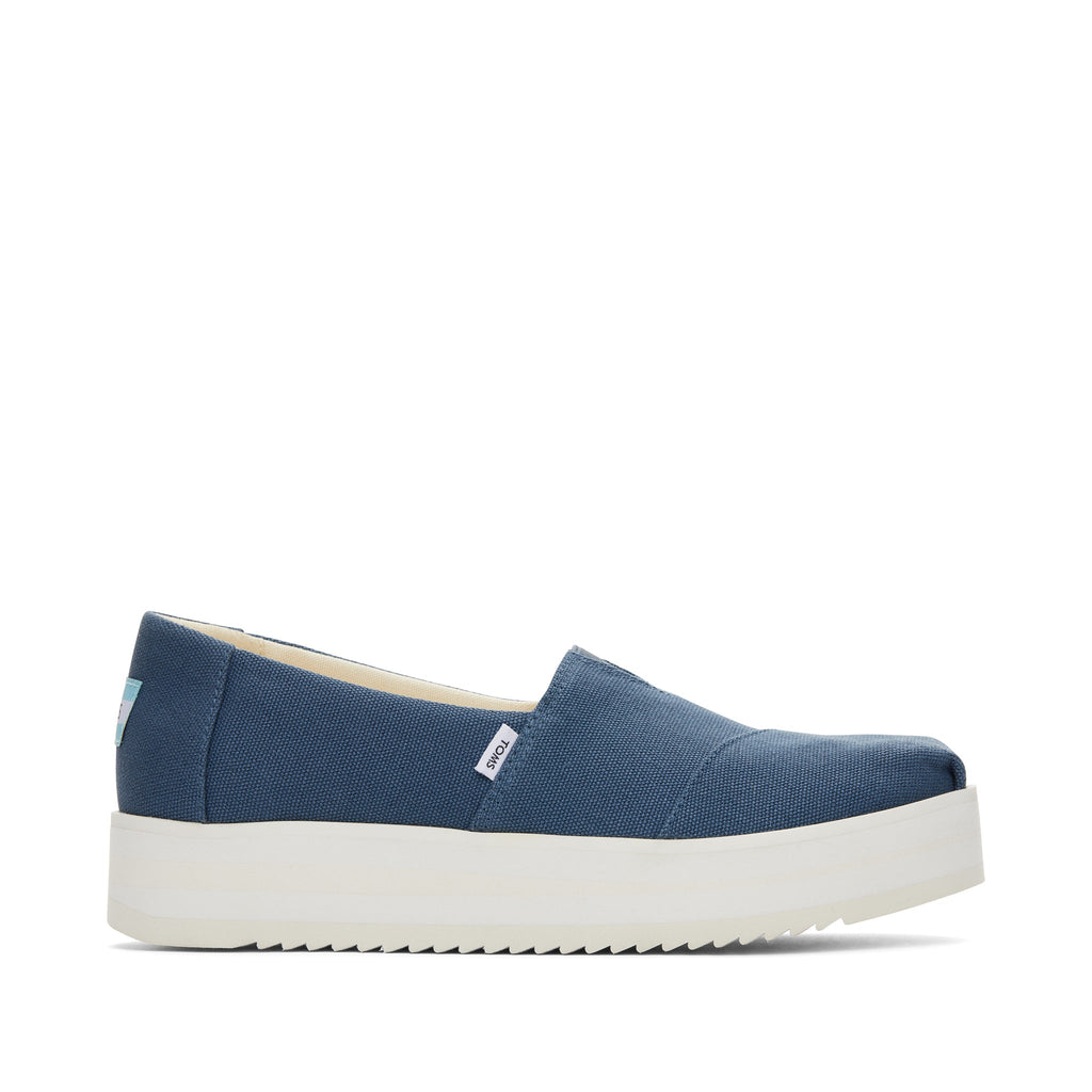 Alpargata Blue Midform Espadrille Side View