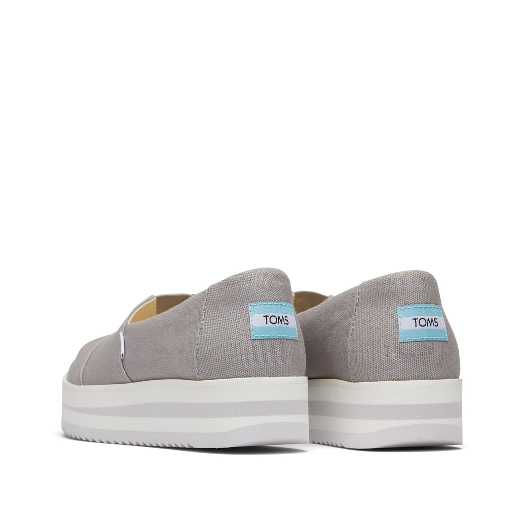 Alpargata Grey Midform Espadrille Back View