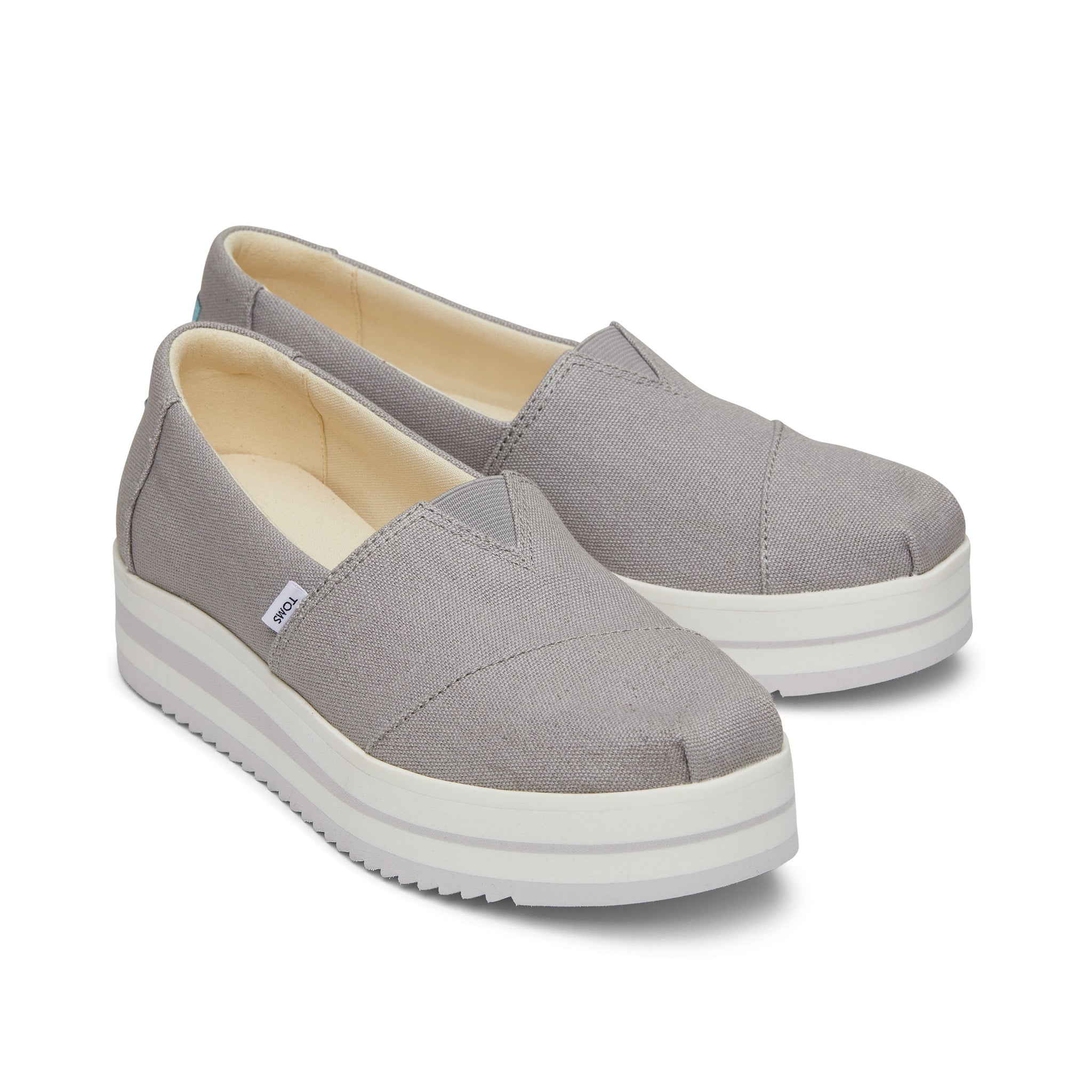 Alpargata Grey Midform Espadrille Front View