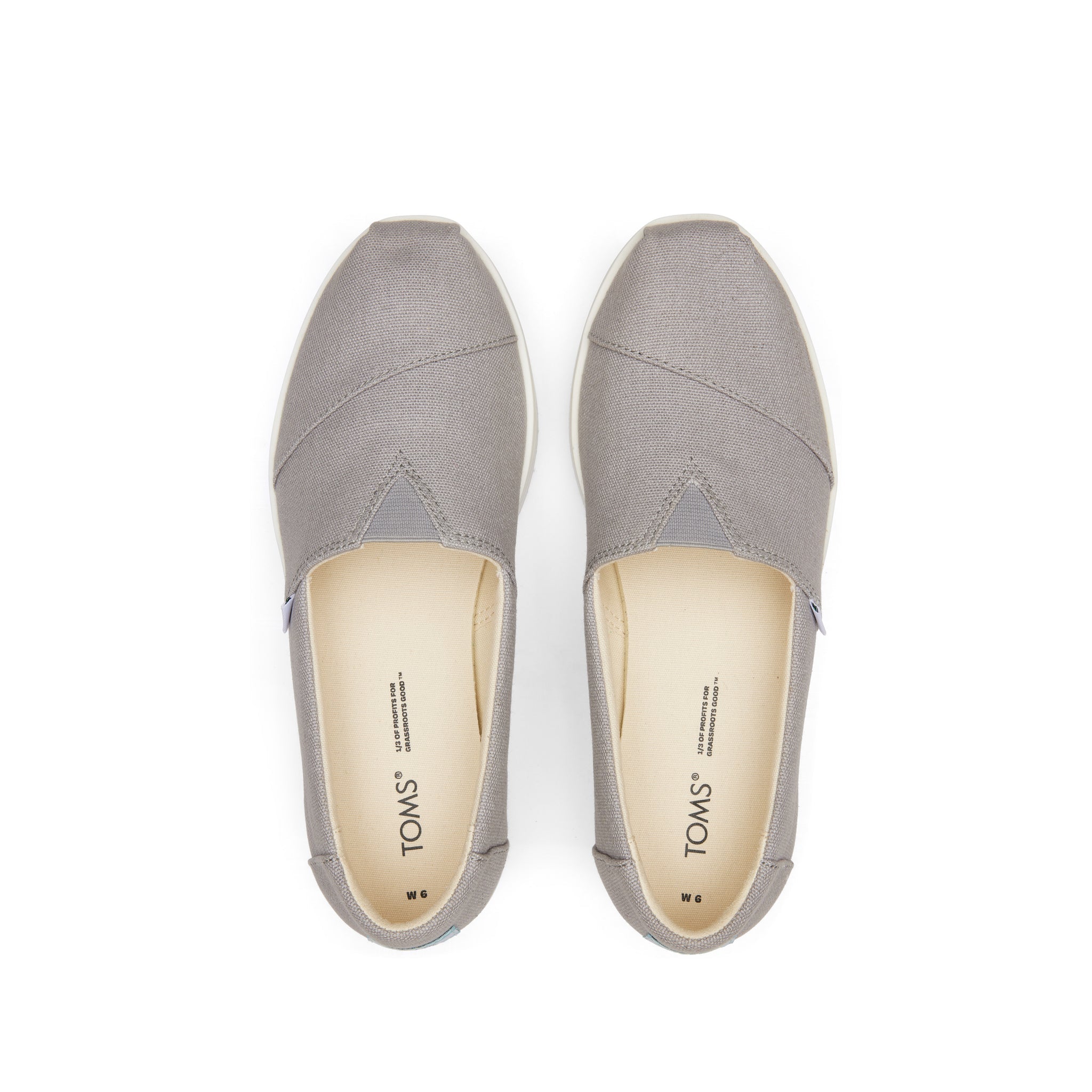 Alpargata Grey Midform Espadrille Top View