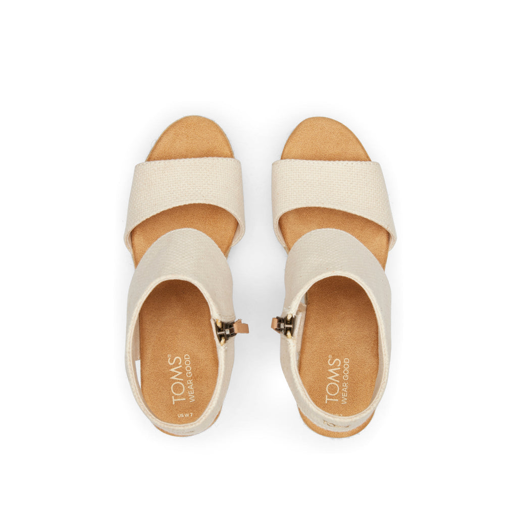 Majorca Rope Natural Platform Sandal Top View