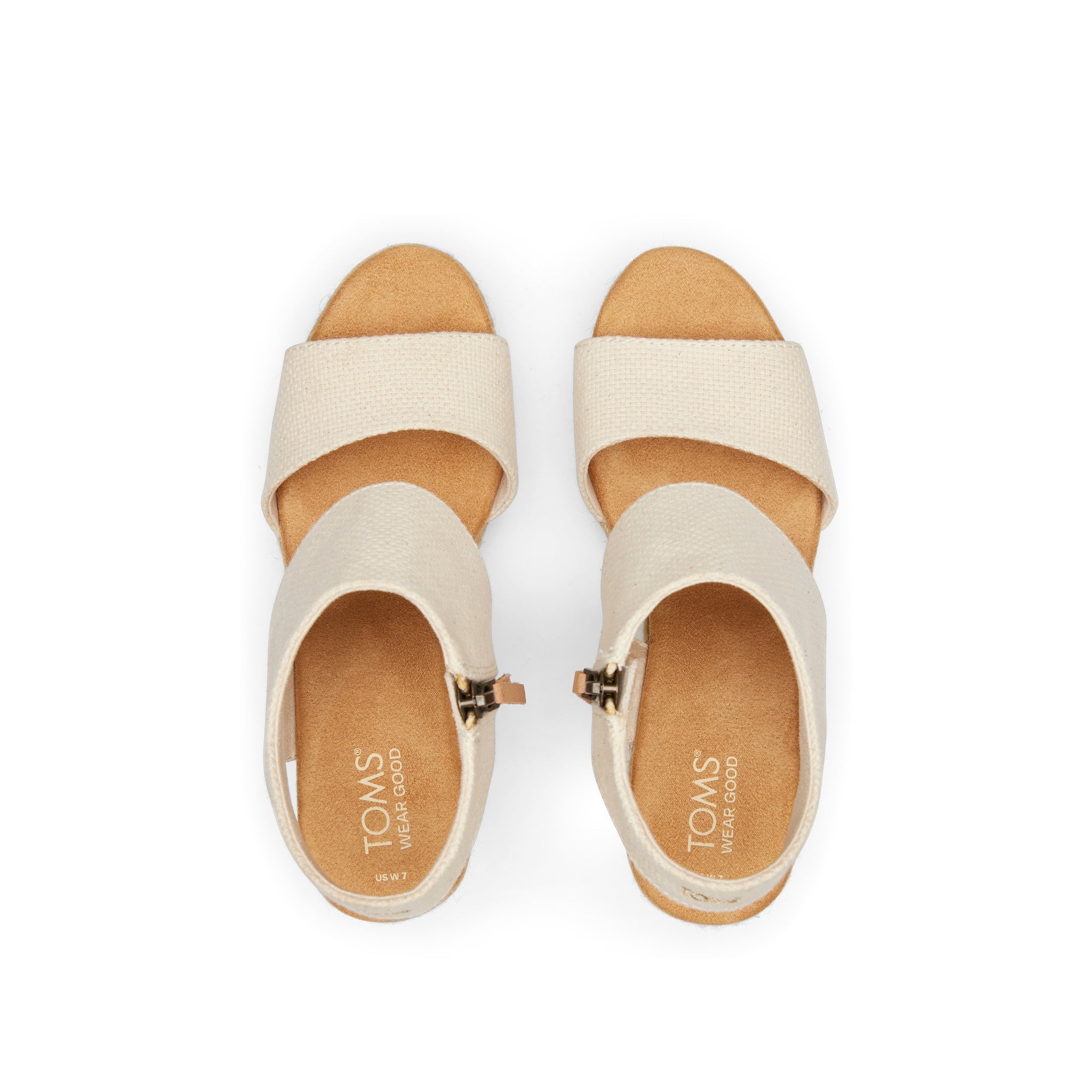 Majorca Rope Natural Platform Sandal Top View