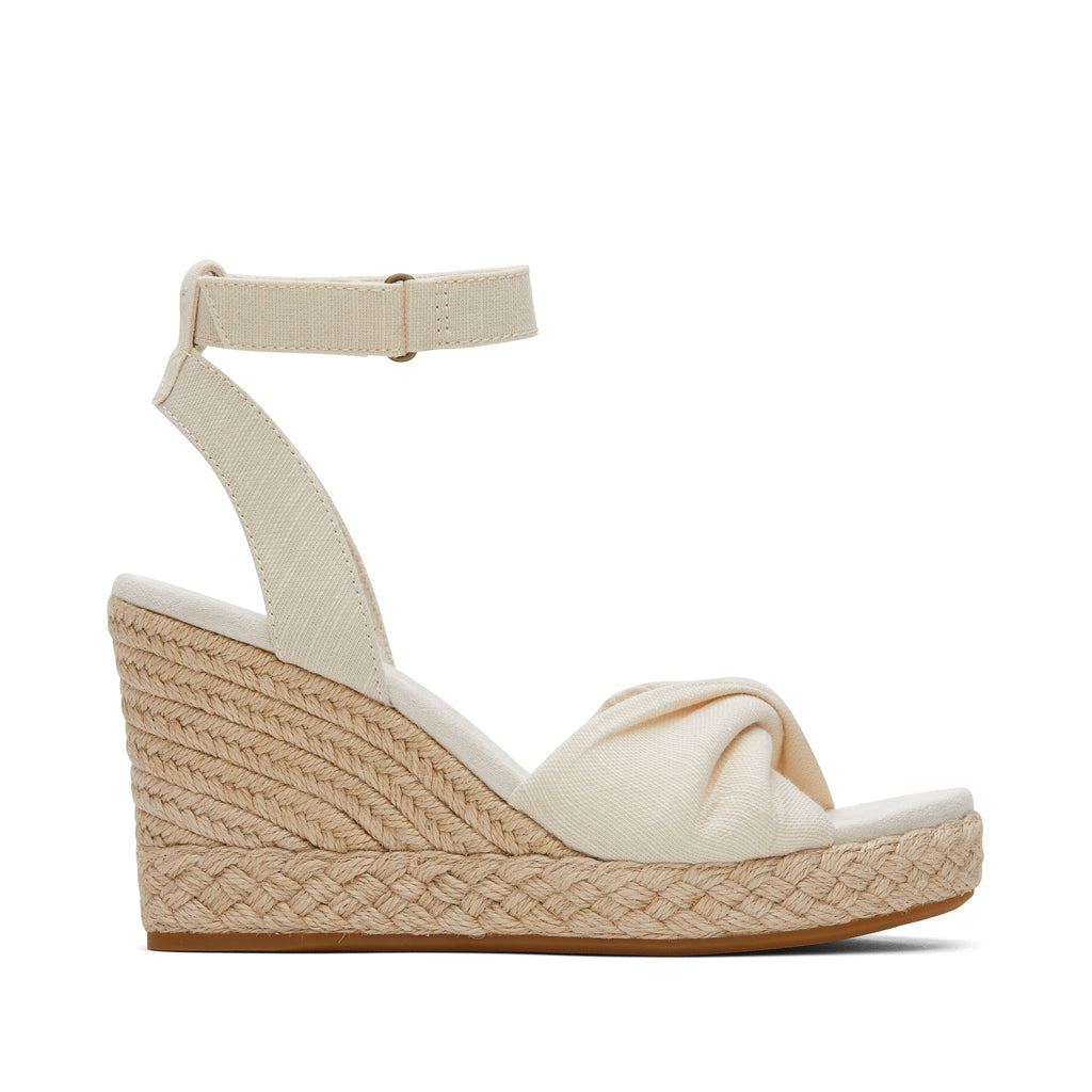 Marisela Natural Wedge Sandal Side View