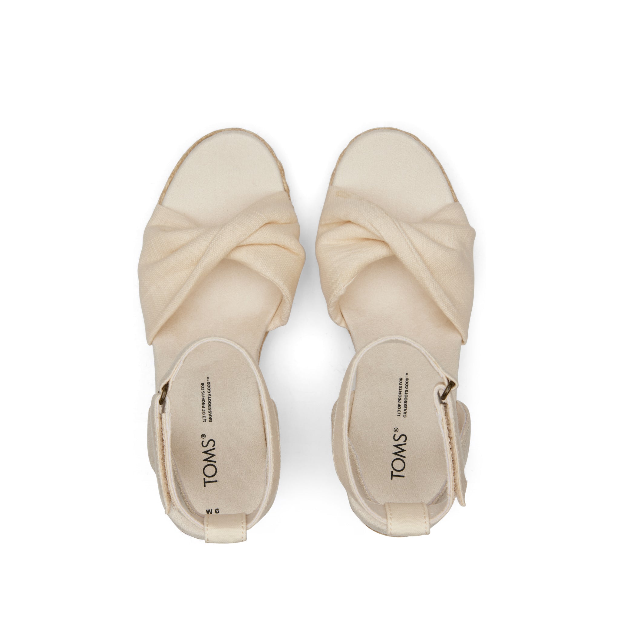 Marisela Natural Wedge Sandal Top View