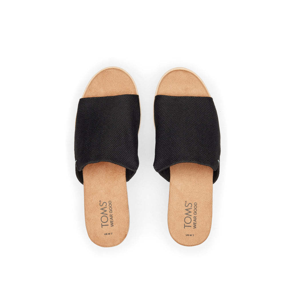 Diana Mule Black Sandal Top View