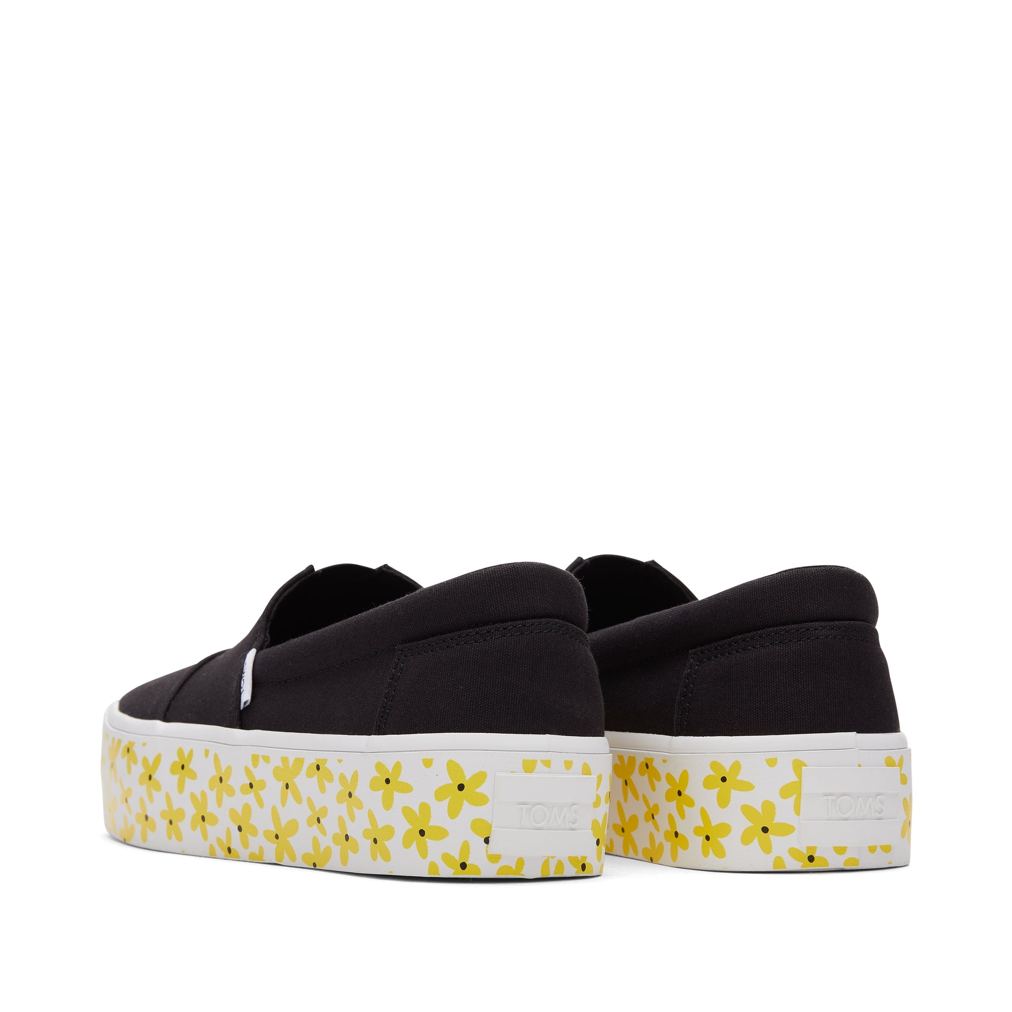 Fenix Platform Black Daisies Back View