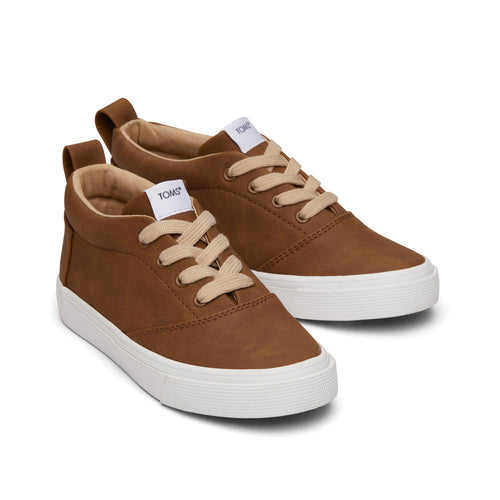 Youth Fenix Brown Kids Sneaker Front View
