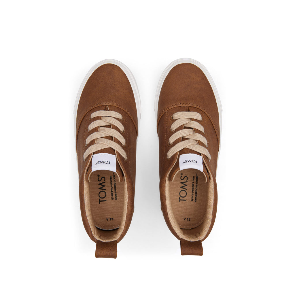 Youth Fenix Brown Kids Sneaker Top View