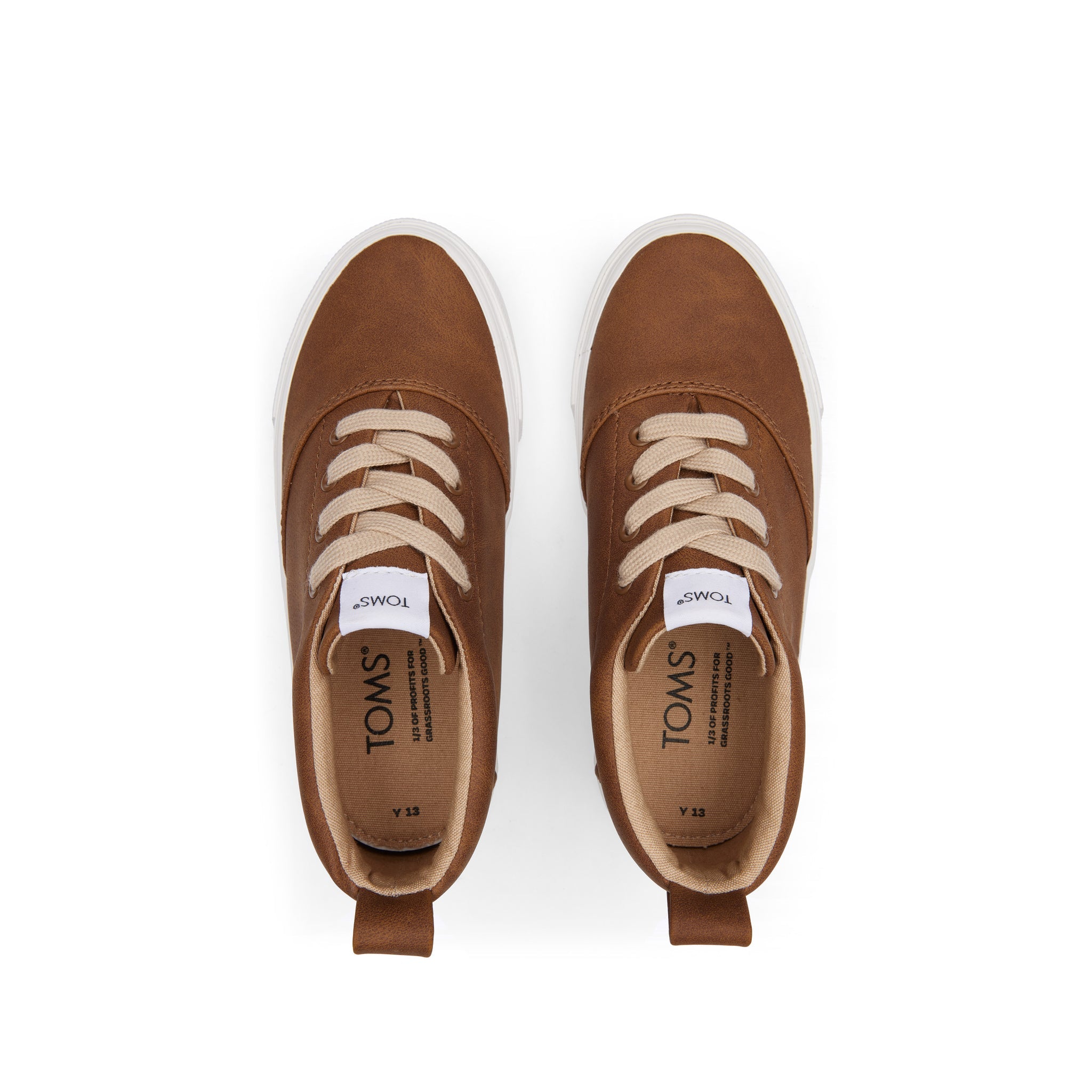 Youth Fenix Brown Kids Sneaker Top View